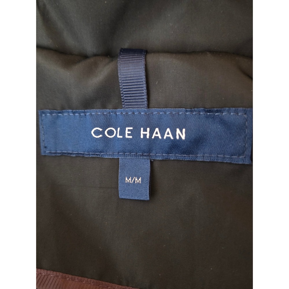 NWT COLE HAAN Women's size Medium Full length Packable Rain Jacket Black $258 - Picture 5 of 7